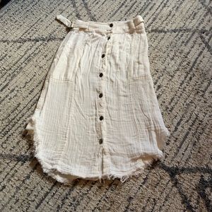 FRAYED HEM VINTAGE FREE PEOPLE SKIRT